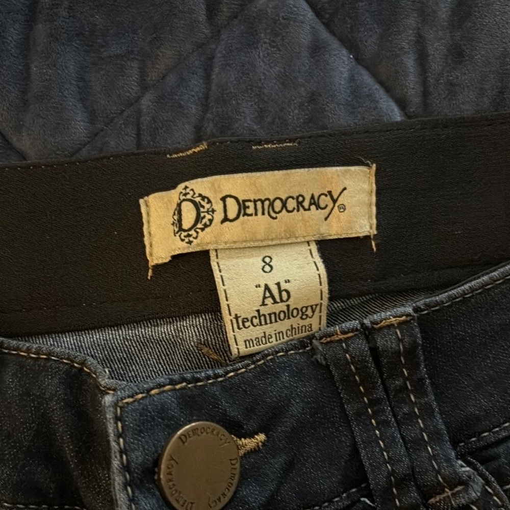 Democracy Dark Wash Denim Pants size 8 Ab technology